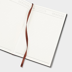 ежедневник а5 недатиров. 112л обложка кож.зам. чёрная