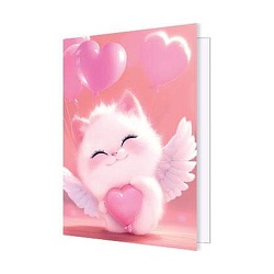 двойная мини-открытка (валентинка)