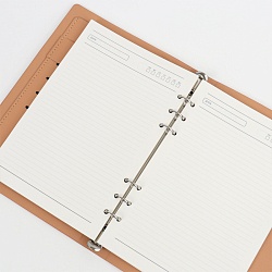 ежедневник а5 недатиров. 100л обложка кож.зам. на кольцах с магнитной застёжкой