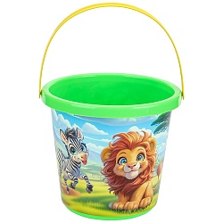 ведро №8 с картинкой дикие животные 0,85л