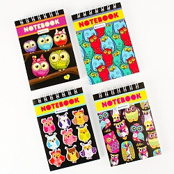 Блокнот  7*10см  60л  "Совушки" на гребне