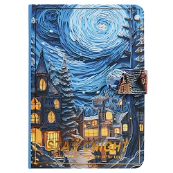 Блокнот 12,5*17,5 см 96л на магнитной застёжке "Звёздная ночь"