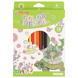 карандаши 18цв ароматизированные трёхгранный корпус