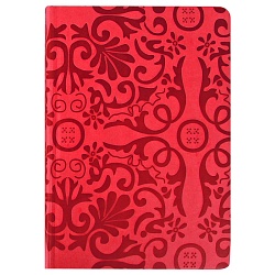 книжка записная 13,5*19см  "darvish" обложка кожзам тиснение с цветным срезом