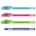 Ручка шар. синяя "Darvish" Trion+ корпус трехгранный soft touch цвет ассорти