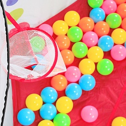 палатка-манеж игровая детская с баскетбольным кольцом+50 шариков . игрушка