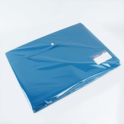 папка-конверт на кнопке а3 200мкм синяя