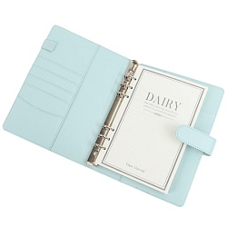 ежедневник а5 недатиров. 100л обложка кож.зам. на кольцах  с магнитной застёжкой