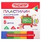 пластилин  8 цветов "пифагор" со стеком 120г