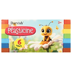 пластилин  6цв. "darvish" 120г со стеком