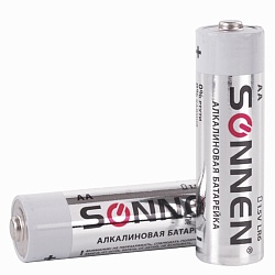 батарейки sonnen aa(lr6) комплект 2шт алкалин в блистере 1,5в