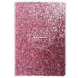 Блокнот 14*21см 80л в линейку обложка с блёстками