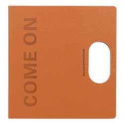 ежедневник 21*21,5см недатиров. 100л  обложка кожзам коричневый