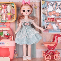 кукла с аксессуарами + тележка.игрушка