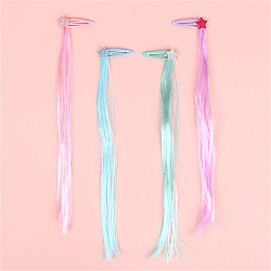 заколка для волос 4 шт. в наборе (клик-клак с прядью)