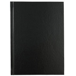 ежедневник недатированный  а5  80л. чёрный  бумвинил