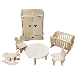 сборная модель из дерева мебель.детская комната