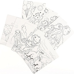 гравюра-раскраска динозавры