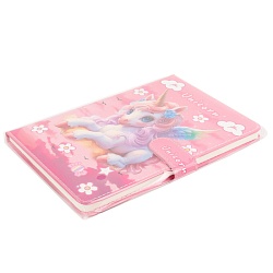 Блокнот 14,5*21см 80л на магнитной застёжке "Единорожка"