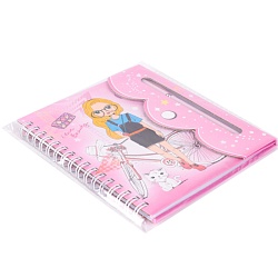 Блокнот 13*15см 48л в линейку на спирали+ручка