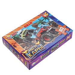 пазл   80 деталей  мегакары