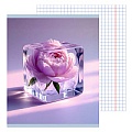 Тетрадь  96л кл. "Ice Flowers" обл. мел. картон выбор. лак