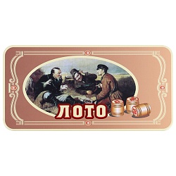настольная игра "лото" шкатулка металлическая