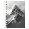 Книжка записная  А6  80л "Горные пейзажи и вдохновение" обложка цвет. на гребне