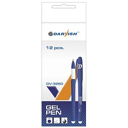 ручка гелевая синяя "darvish" корпус синий