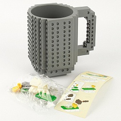 кружка-конструктор 400мл серая