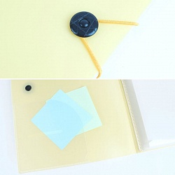 папка на резинке а4 внутри 5 двойных уголков ice жёлтая