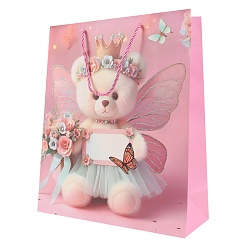 пакет подарочный 18*23*10см "мишутка принцесса"