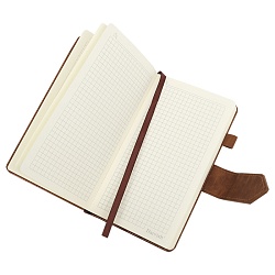 книжка записная 11*19,3см 140л  в клетку обложка кожзам на магнитной застёжке