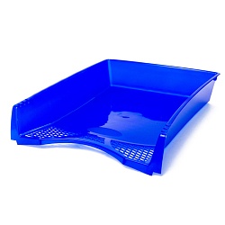 лоток горизонтальный "офис-класс" синий рб