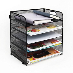 лоток металлический 5 секций цвет чёрный