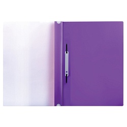 папка-скоросшиватель с перфорацией а4 "brauberg" 180мкм фиолетовая