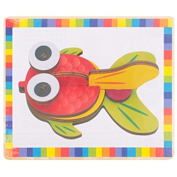 пазл деревянный 3d "рыбка". игрушка