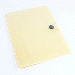 папка на резинке а4 внутри 5 двойных уголков ice жёлтая