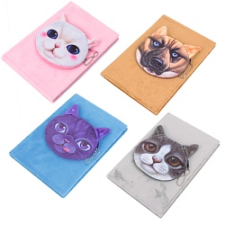 Блокнот 14,5*21см 80л "Домашние животные" с монетницей ассорти