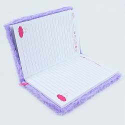 Блокнот 14*19,5см 80л "меховой" с рисунком "лама"