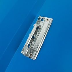 папка с зажимом и карманом а4 синяя