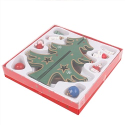 ёлочка новогодняя 3d деревянная зеленая