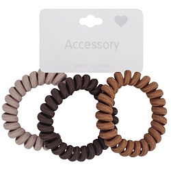 резинка для волос  3шт в наборе (пружинка) ассорти