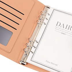 ежедневник а5 недатиров. 100л обложка кож.зам. на кольцах и магнитной застёжке, черный