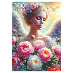 пазлы  500 элементов ангел с цветами