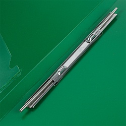 папка с пружинным скоросшивателем и карманом а4 зелёная