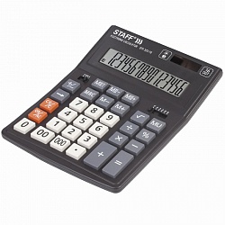 калькулятор настольный 16 pазр. "staff plus stf-333" двойное питание