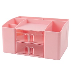 органайзер настольный пластиковый 8 отделений розовый
