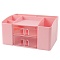 органайзер настольный пластиковый 8 отделений розовый