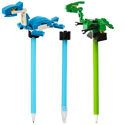 ручка шар. синяя "конструктор"